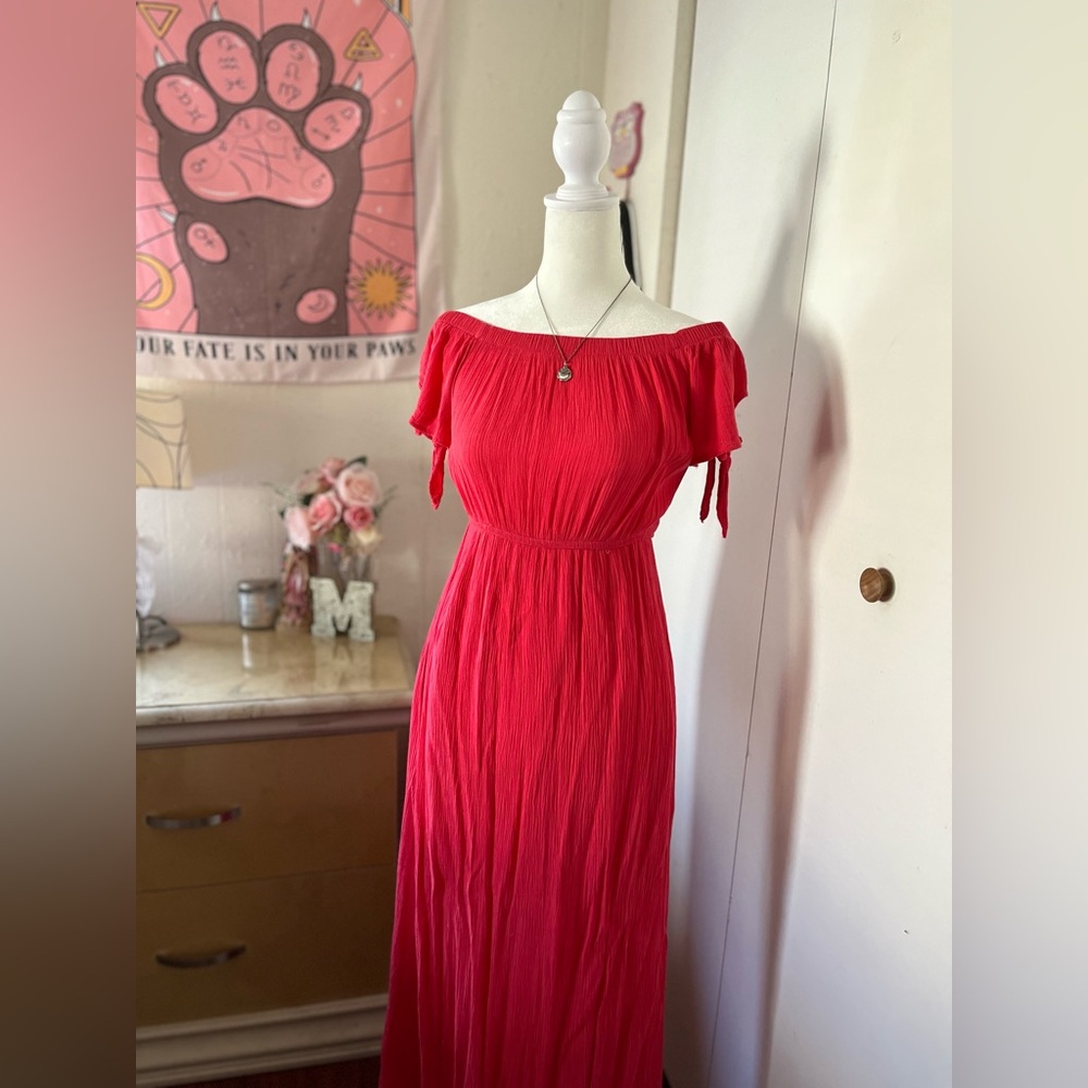 One Clothing Strapless Red Dress